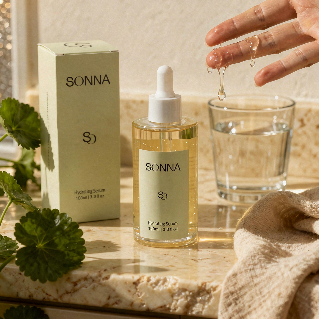 Sonna Brightening LED Face Mask + Skin Hydrating Serum Bundle